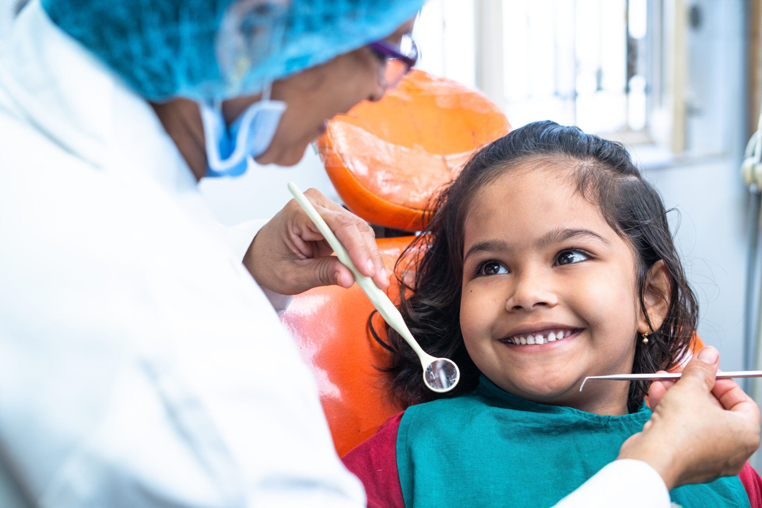 Child receiving pediatric dental care at Vinings